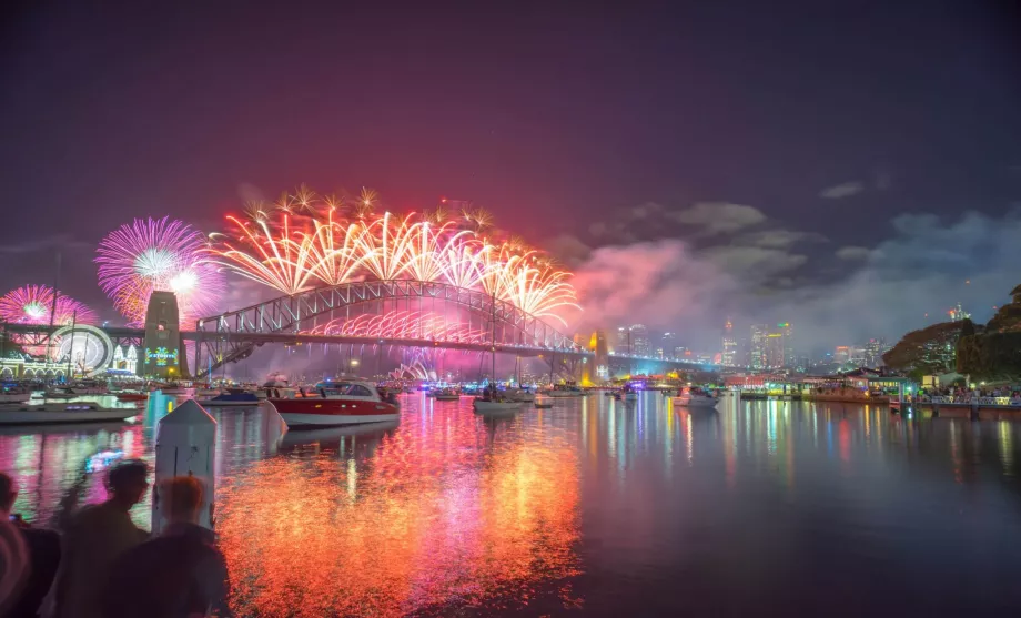 Véspera de Ano Novo em Sydney