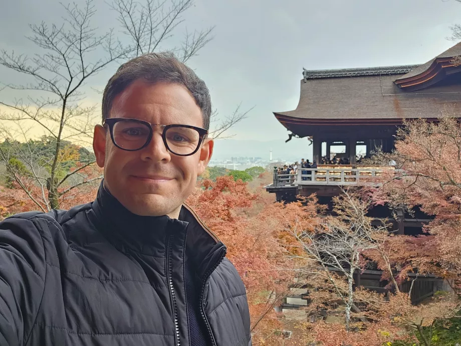 Eu no Templo Kiyomizu-dera