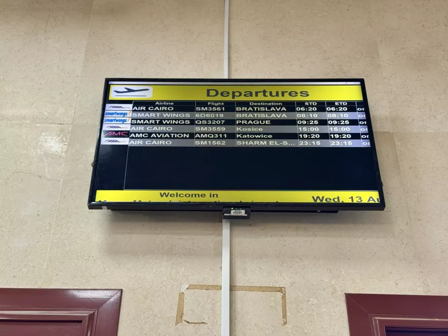 Partidas do aeroporto de Marsa Matruh MUH
