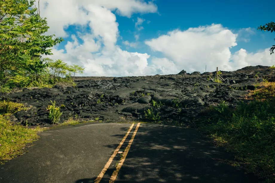 Lava na estrada