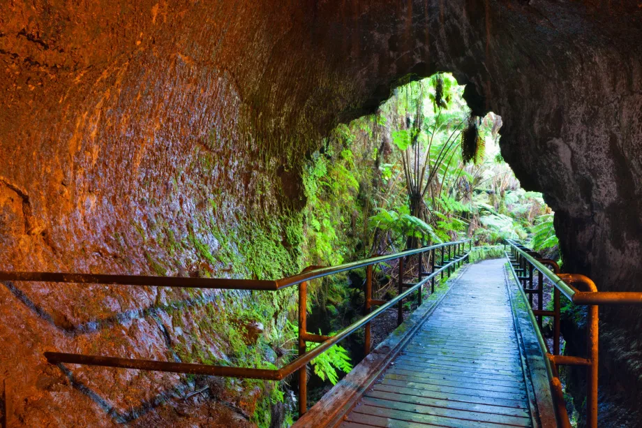 Entrada e saída do túnel