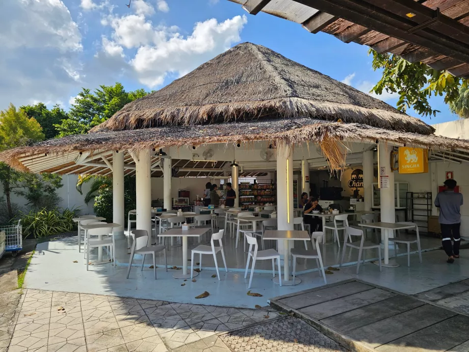 Restaurantes na zona pública do aeroporto