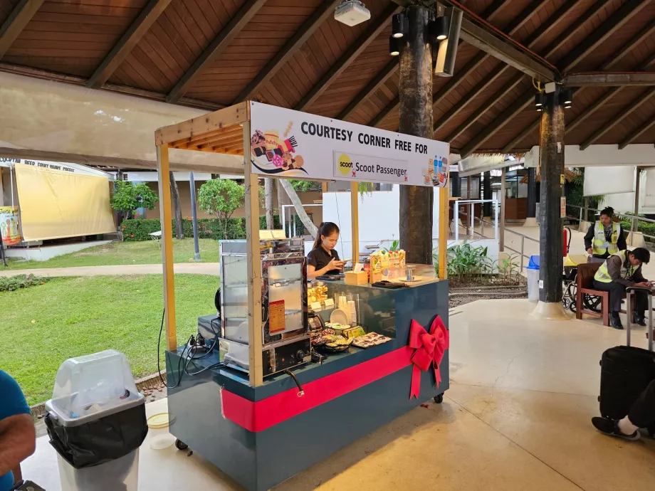 Refrescos gratuitos da companhia aérea Scoot