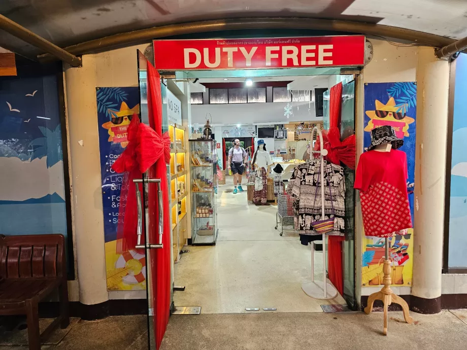 Duty Free Shop, secção internacional
