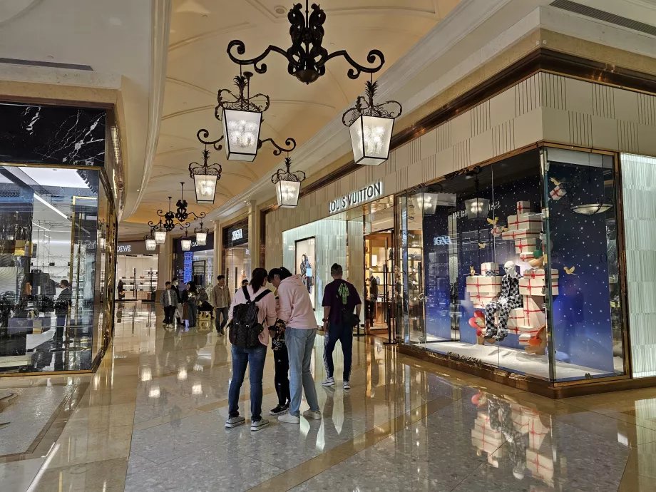 A galeria comercial do The Parisian