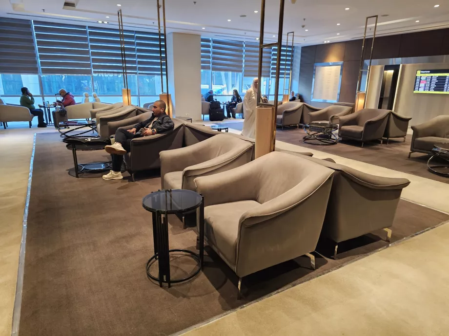 Zona de silêncio e lugares sentados