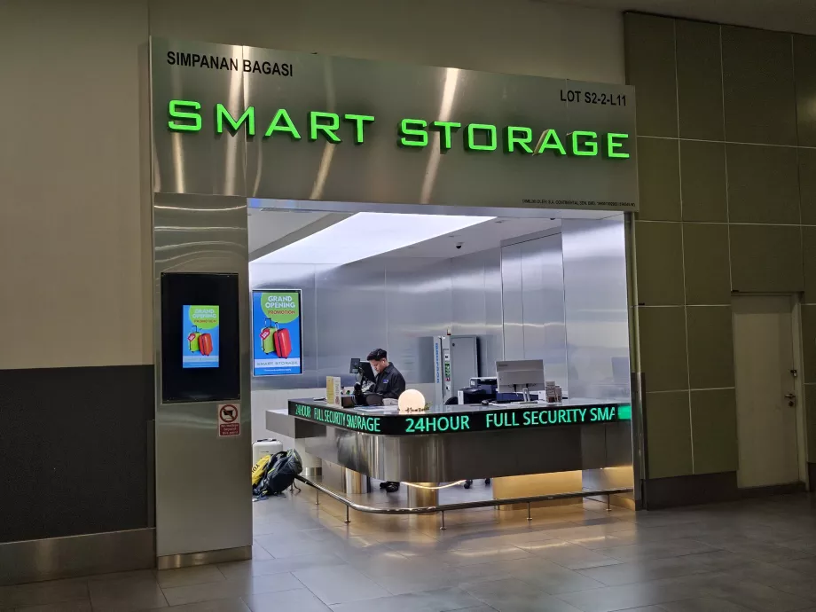 Armazenamento adicional de bagagens, Terminal 2