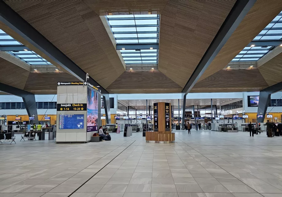 Partida, área pública, Aeroporto de Bergen