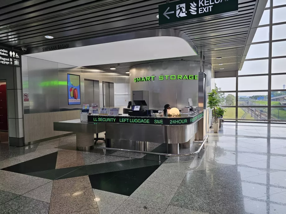 Armazenamento de bagagens, Terminal 1