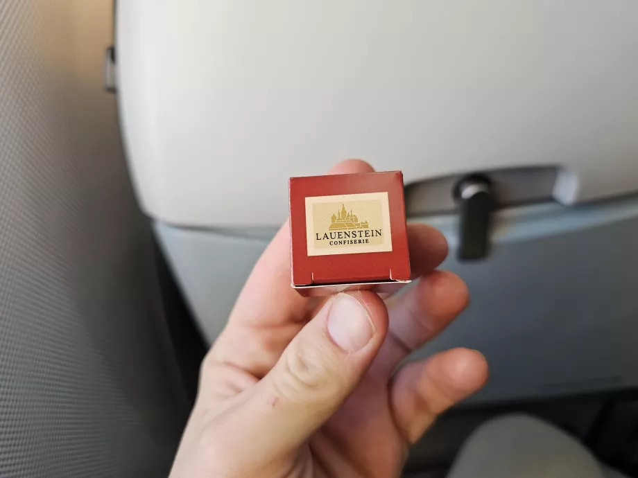 Praliné de chocolate antes da aterragem