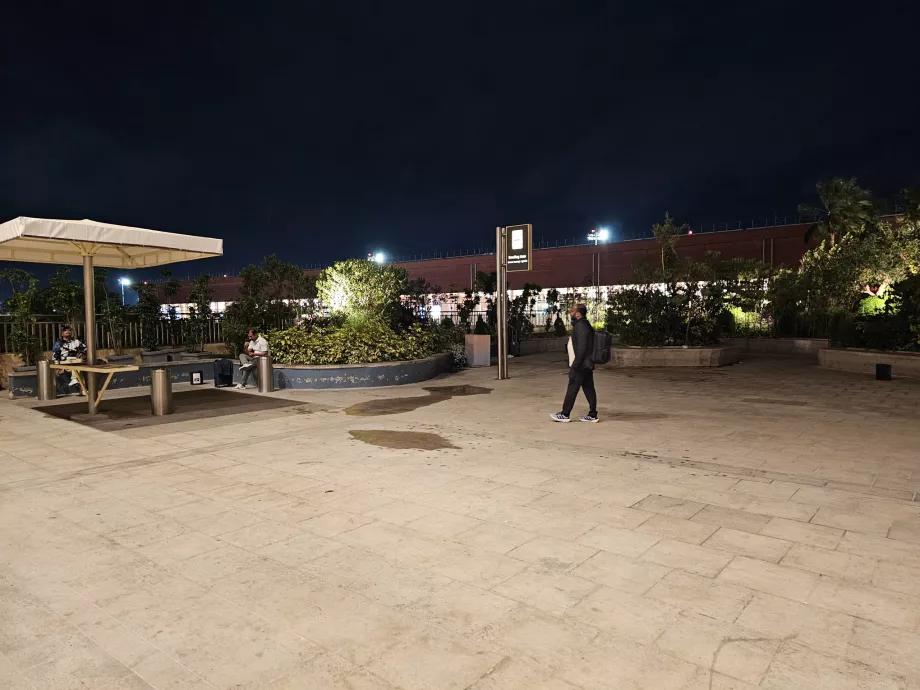Terraço exterior para fumadores