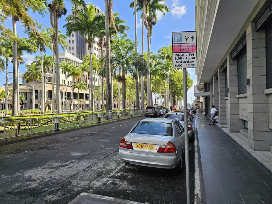 Estacionamento pago na cidade