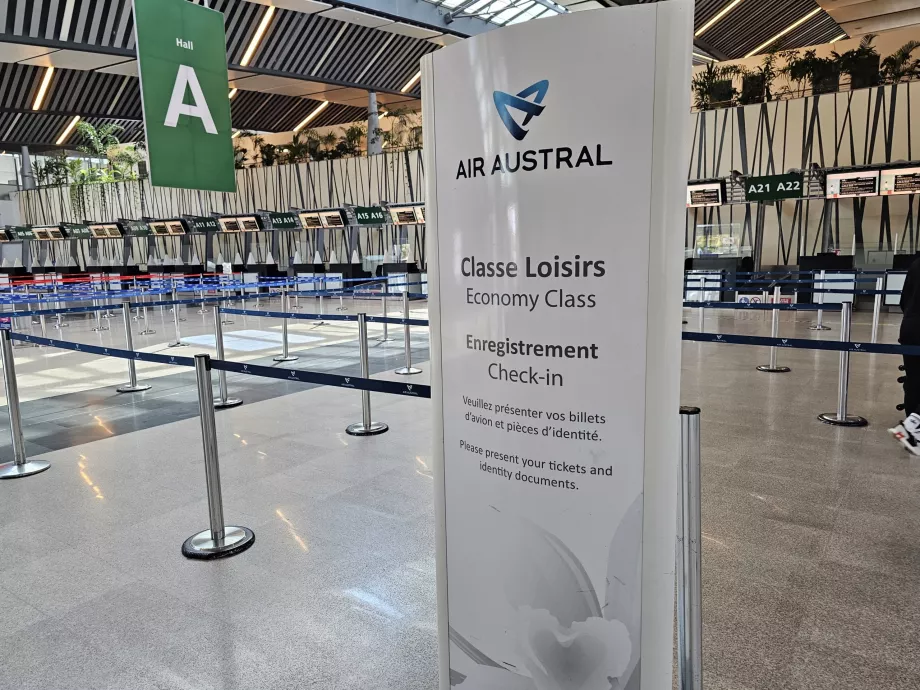 Check-in da Air Austral