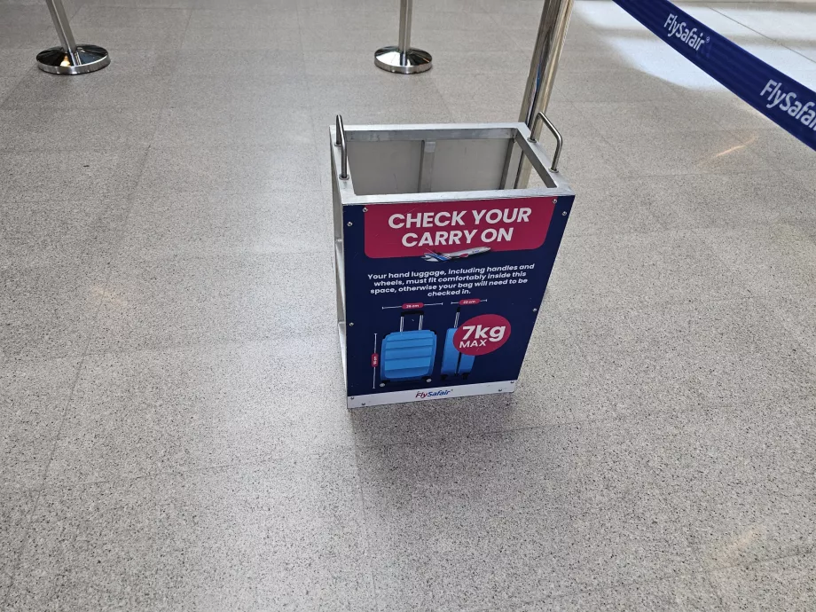 Modelo de bagagem de mão