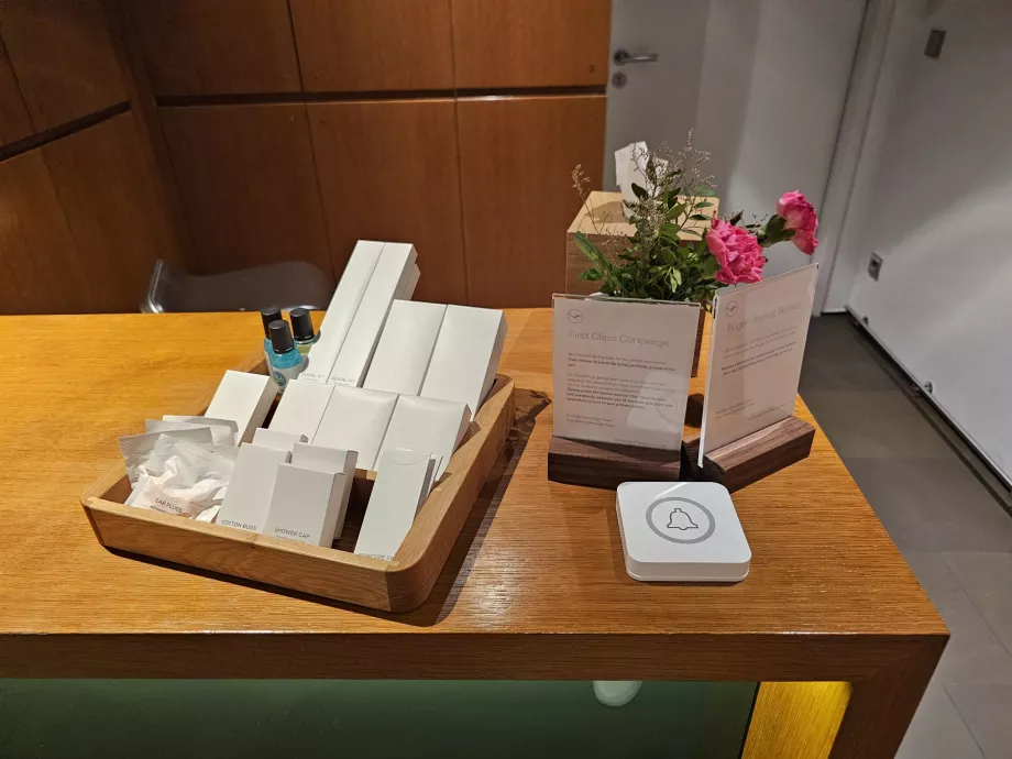 Receção nos chuveiros