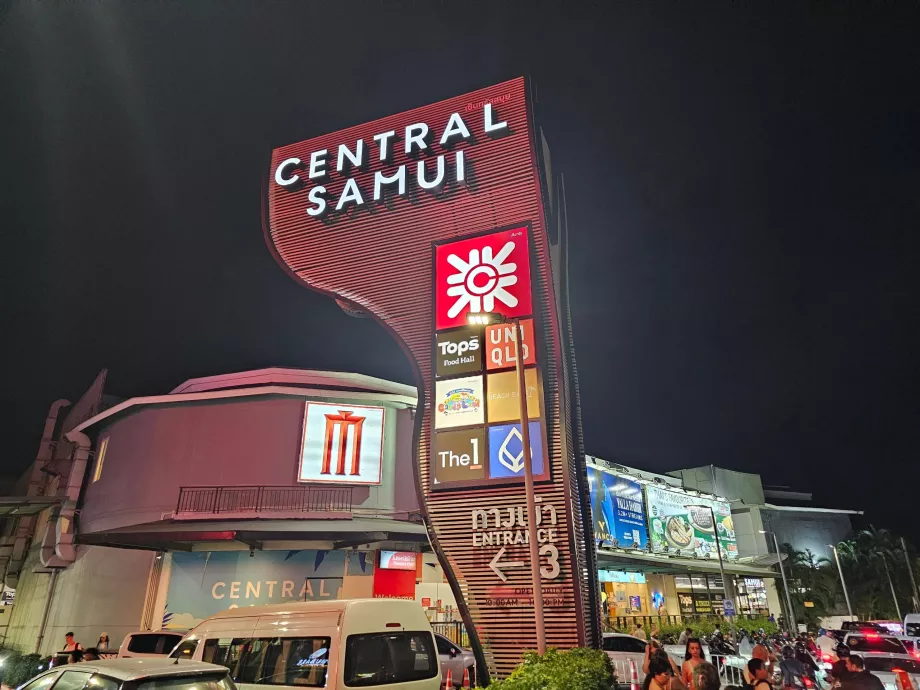 Central Samui, o maior centro comercial da ilha