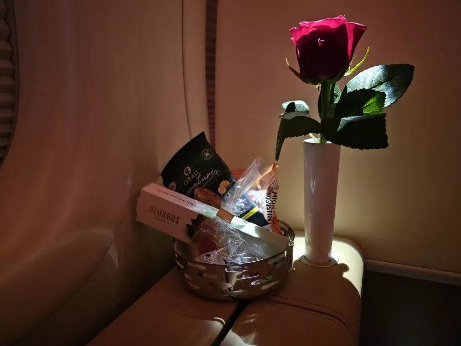 Lanche a meio do voo