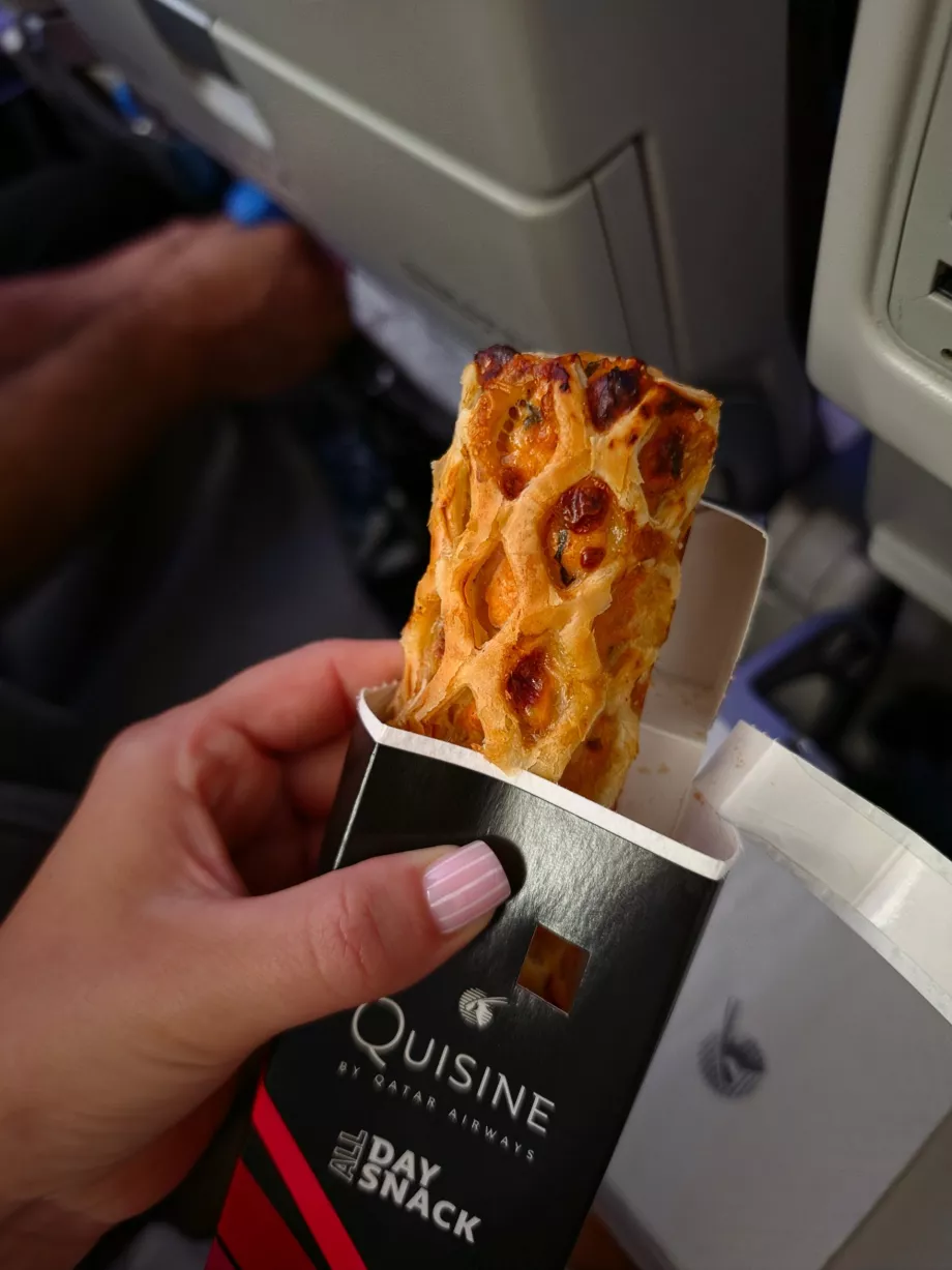 Um lanche antes da aterragem