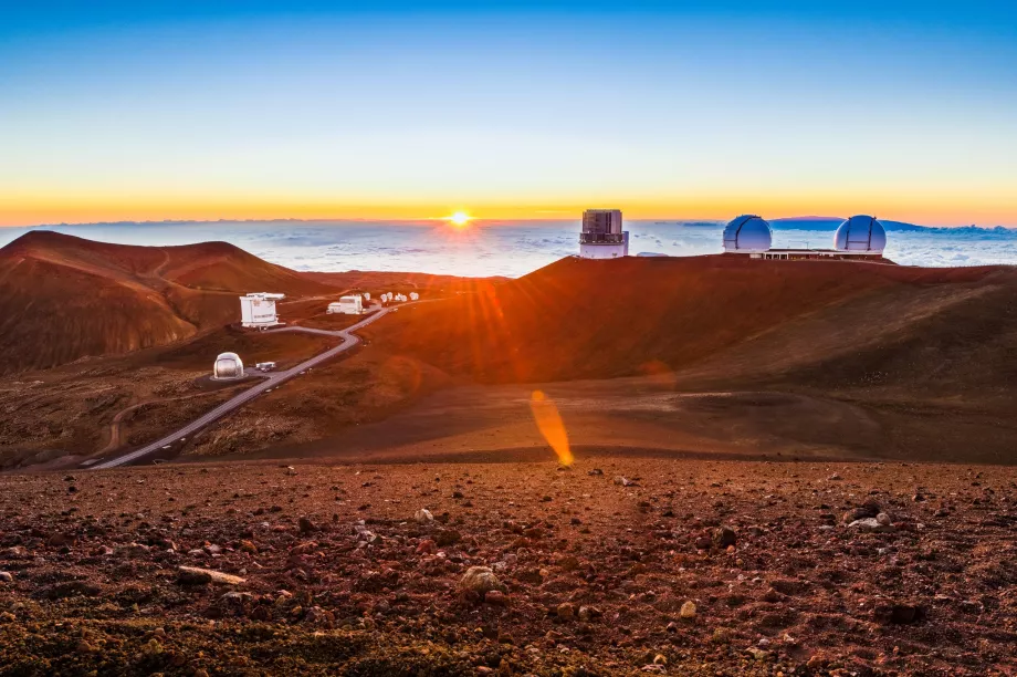 Pôr do sol em Mauna Kea