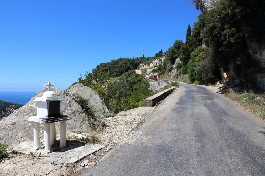 Estradas em Corfu
