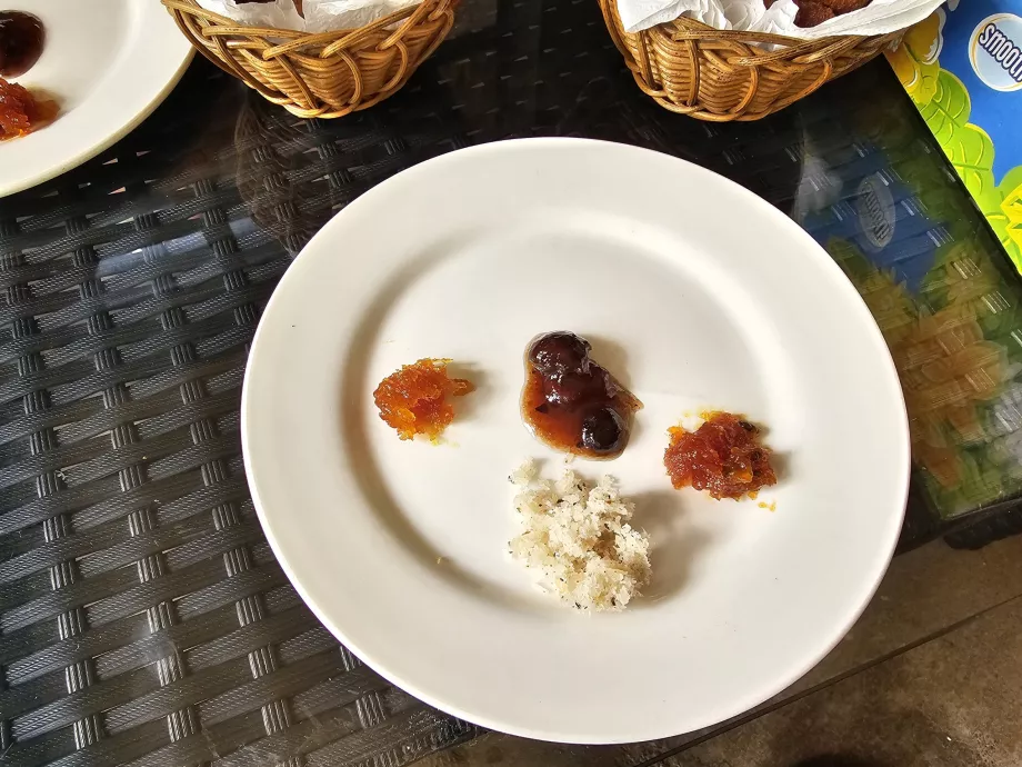 Degustação de marmeladas