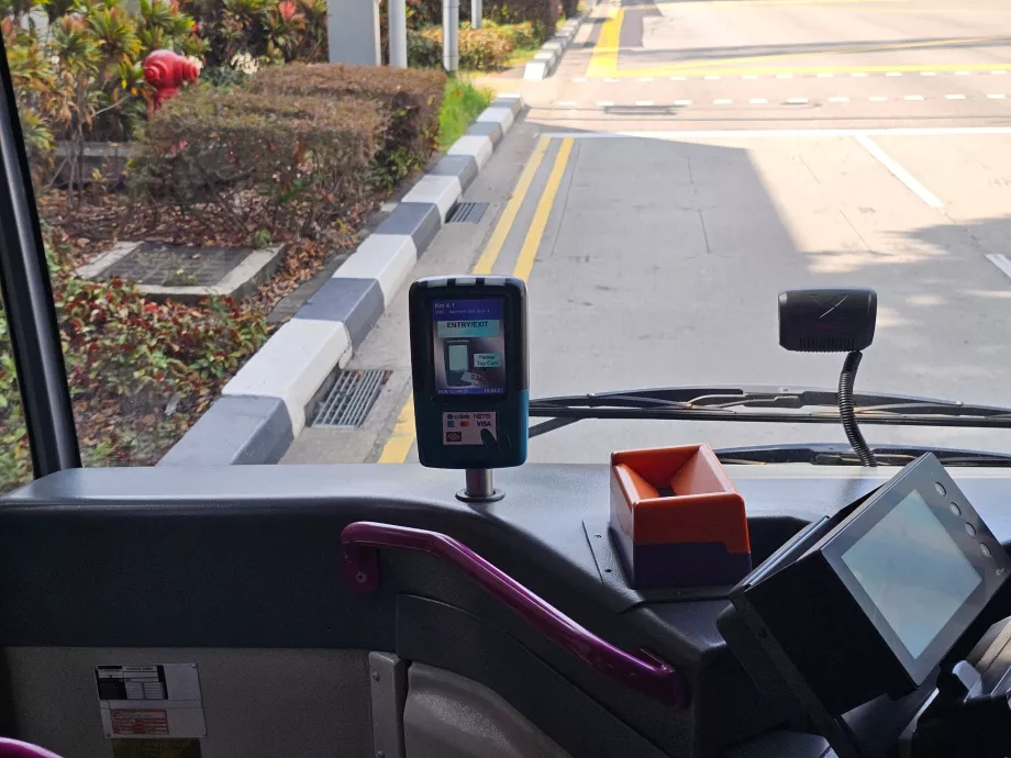 Pagamento com cartão no autocarro