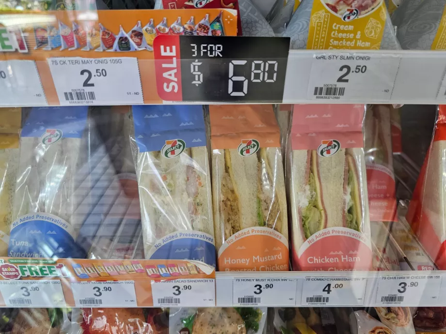 Preços na 7-Eleven
