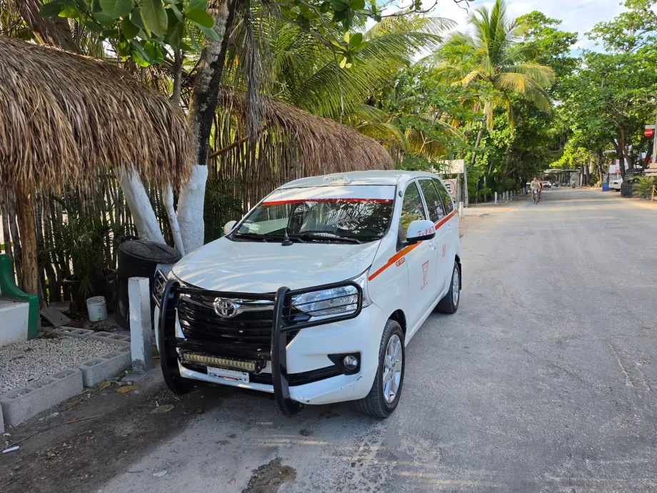 Táxi em Tulum