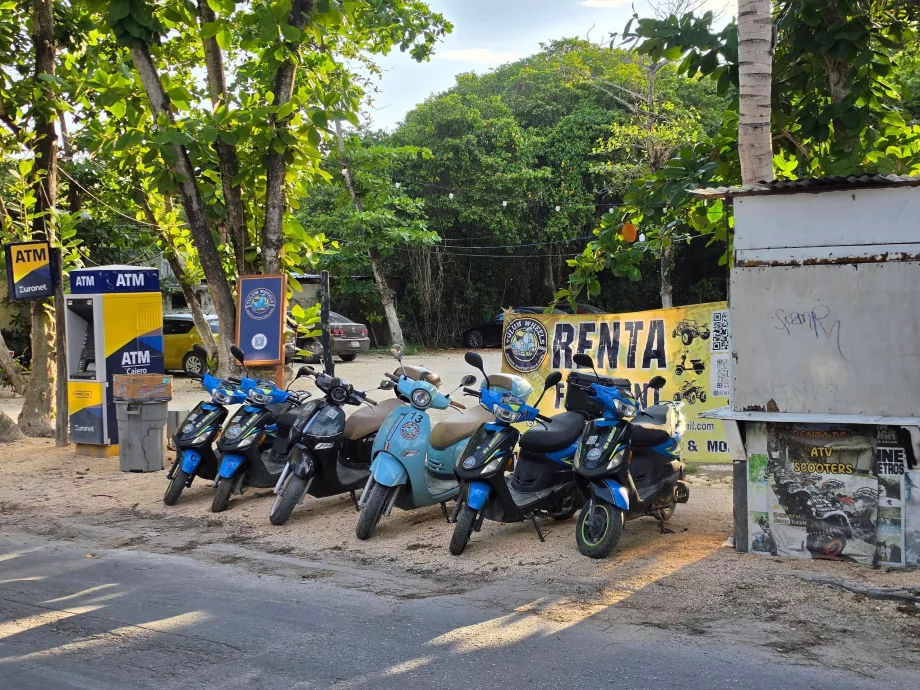 Aluguer de motos em Tulum