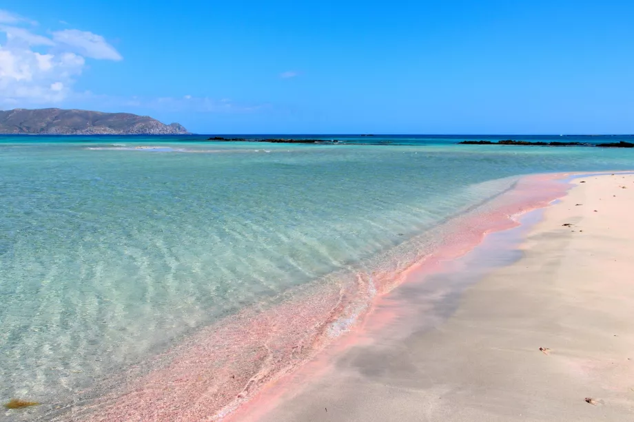 Areia cor-de-rosa em Elafonisi