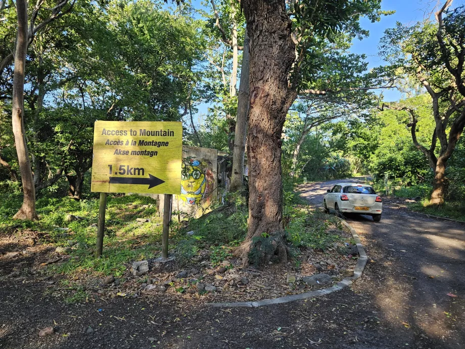 Le Morne, estrada de acesso para automóveis