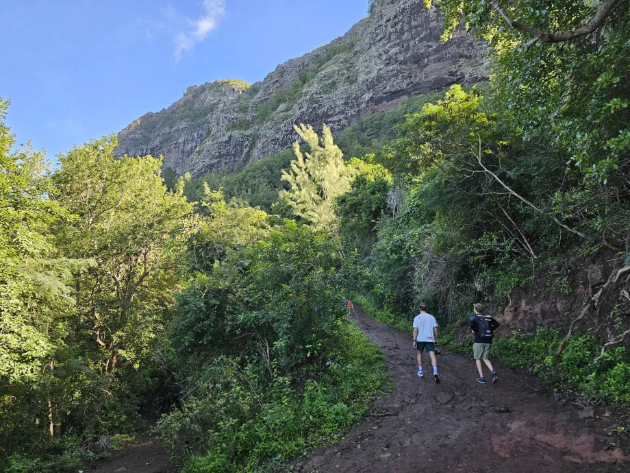 Início da viagem para Le Morne