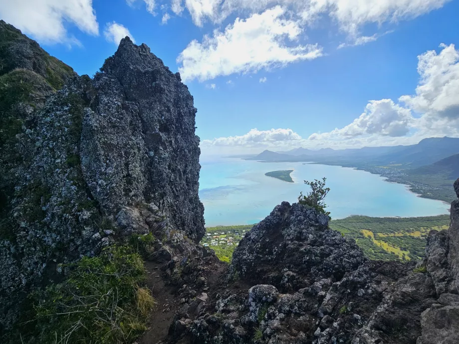 Vista do topo de Le Morne