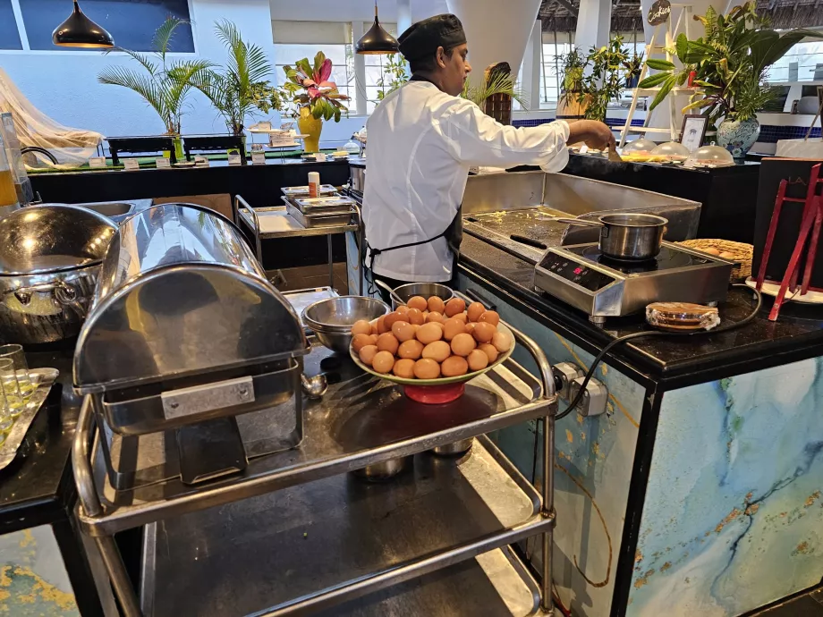 Barra de ovos ao pequeno-almoço