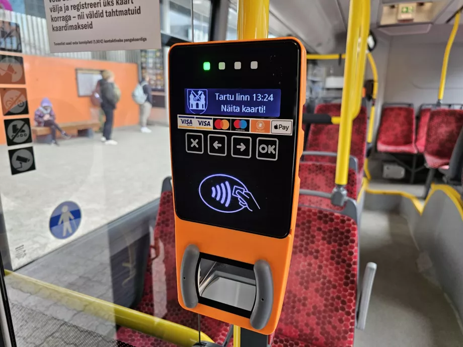 Pagar o bilhete de autocarro