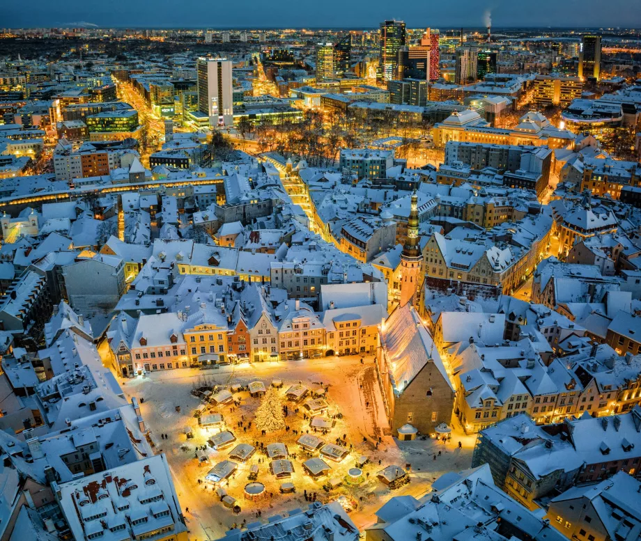 inverno em Tallinn