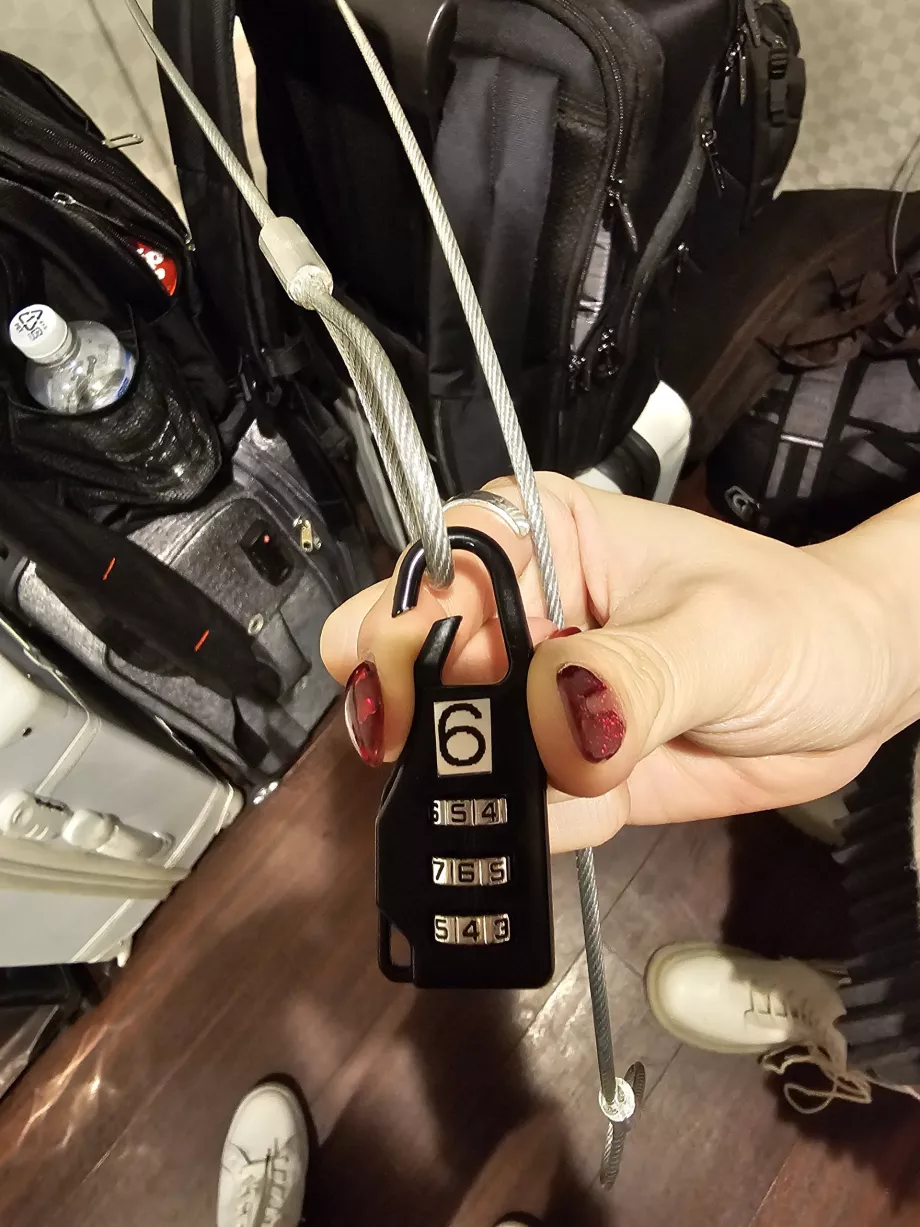 Fechadura na sala de bagagens