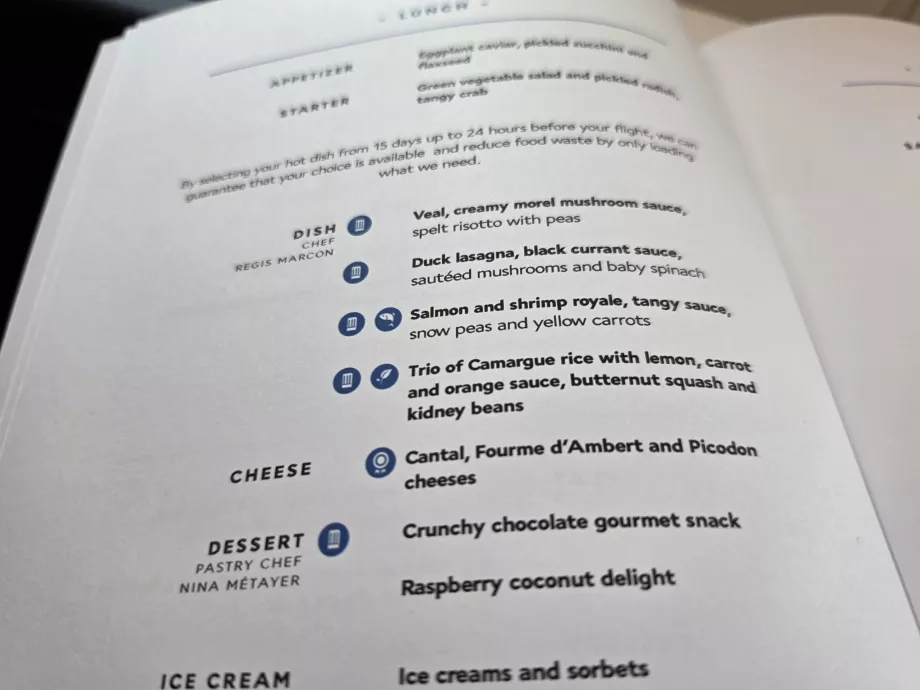 Menu – almoço