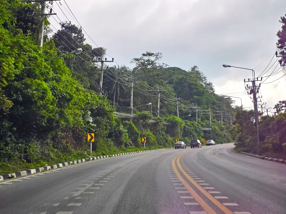 Principais estradas da ilha