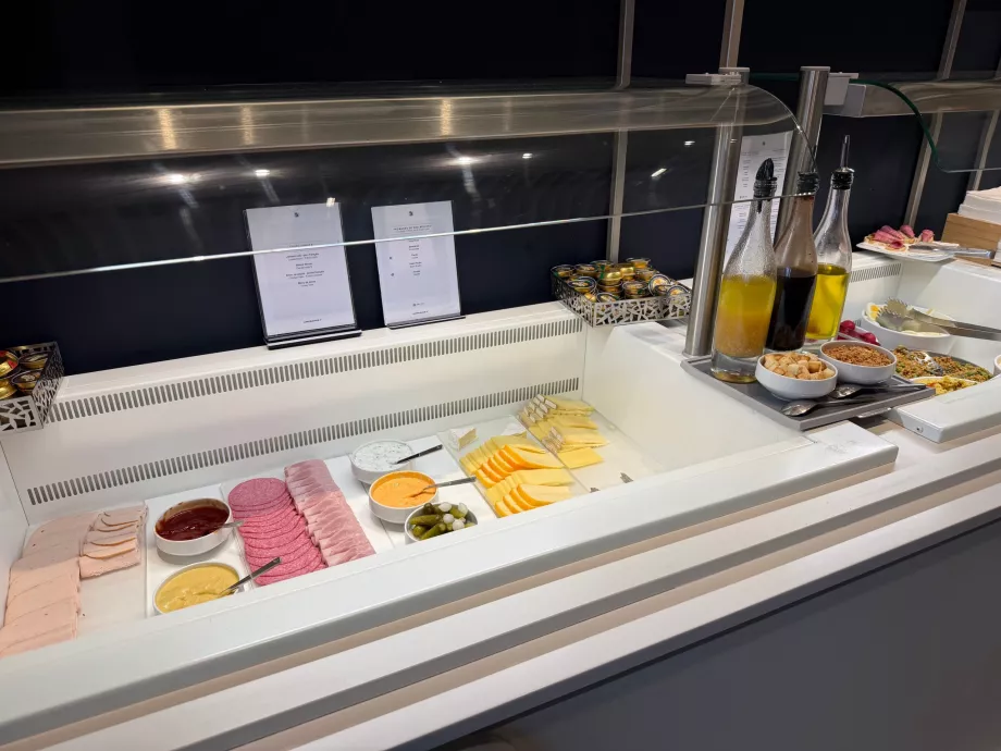 Oferta gastronómica no lounge
