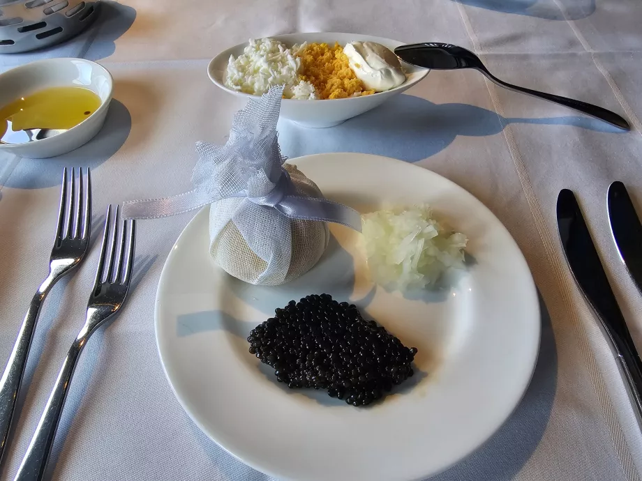 Serviço de caviar