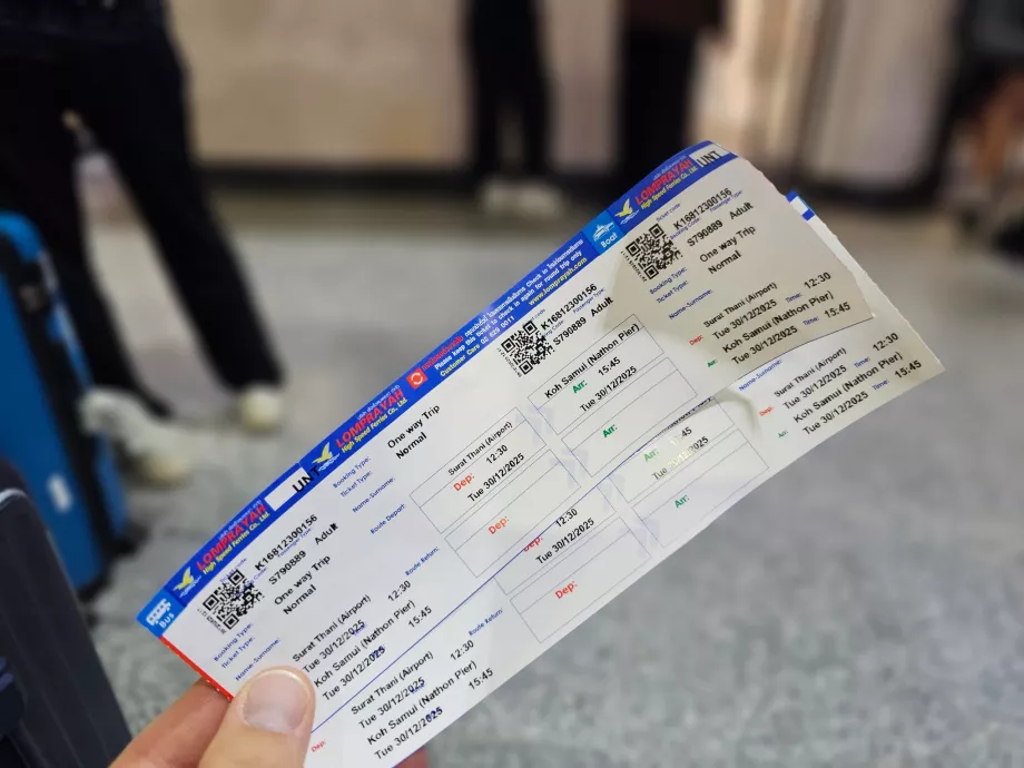 Bilhete de barco para Koh Samui