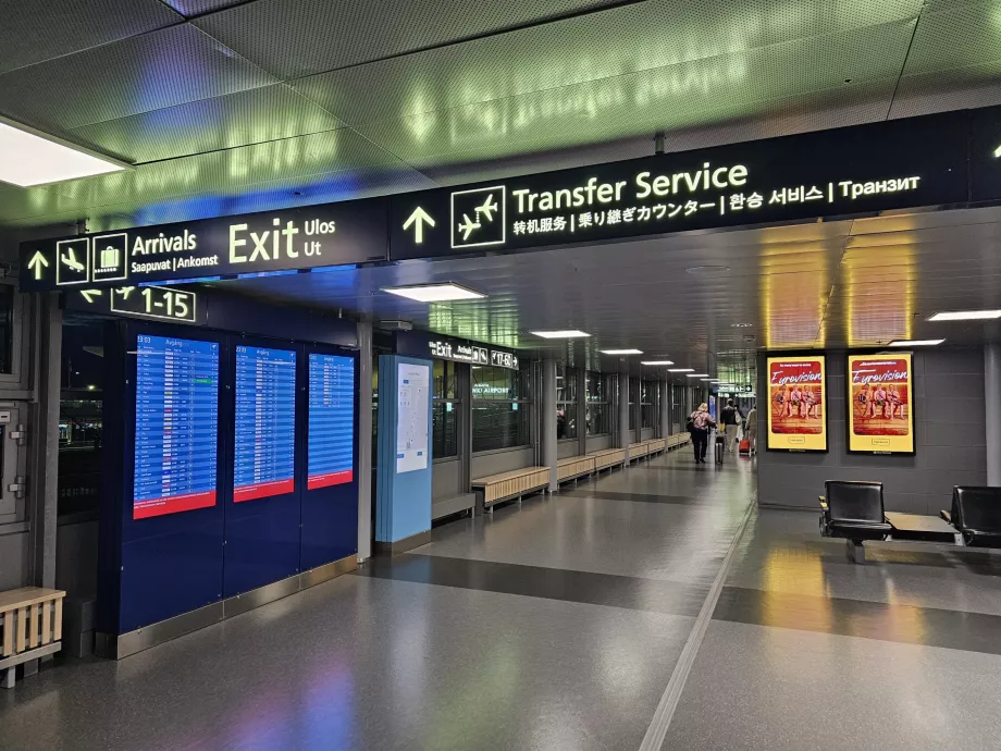 Transfer, Aeroporto de Helsínquia