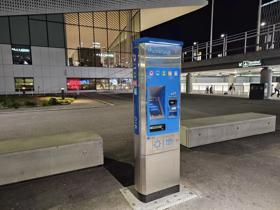 Máquina de bilhetes, paragem de autocarro