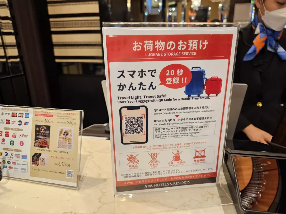 Armazenamento de bagagens