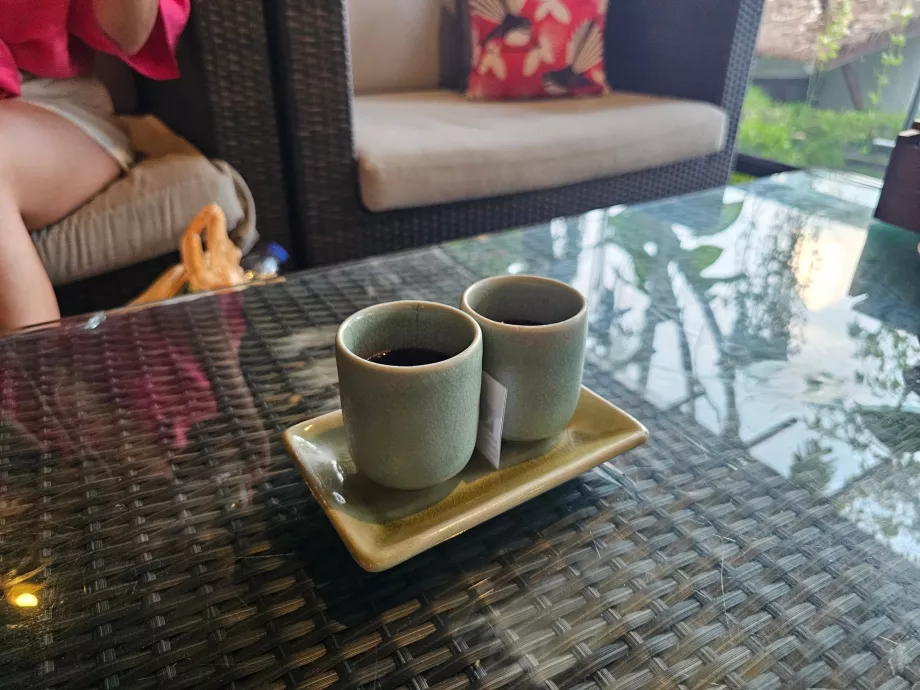 Bebida de boas-vindas