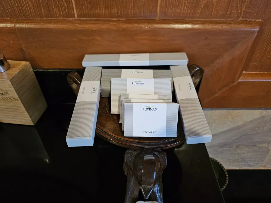 Kit de amenidades na casa de banho