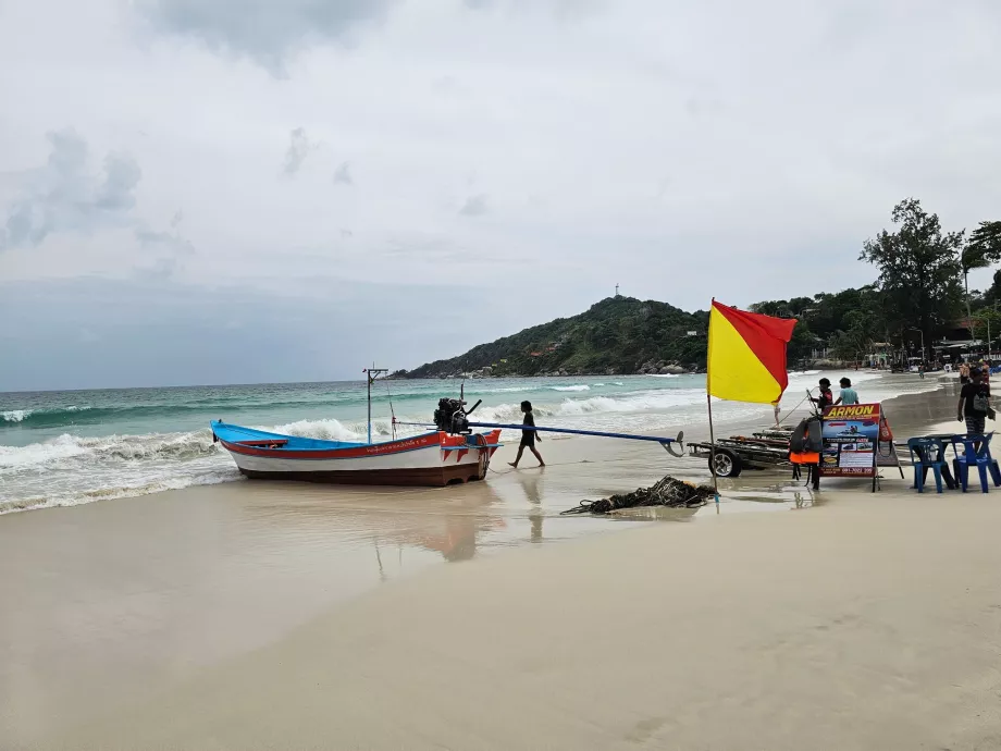 Praia de Haad Rin, táxi de barco para a praia de Haad Yuan