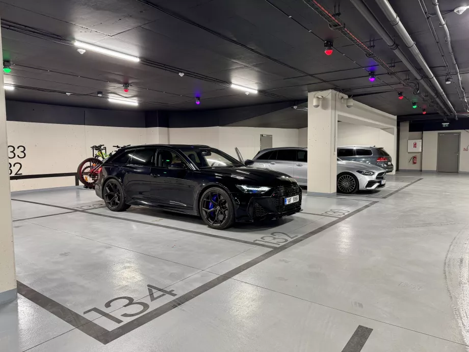 Lugar de estacionamento duplo