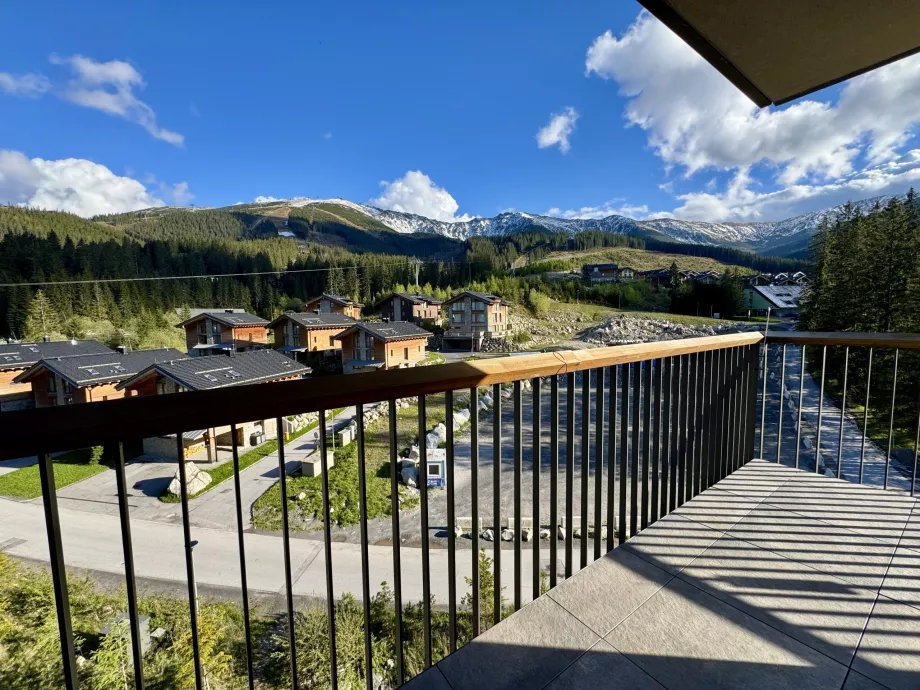 Vista panorâmica da varanda em frente ao quarto